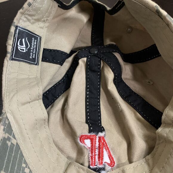 Army ROTC Camo Adjustable Baseball Hat Strapback OSFM - Picture 7 of 8